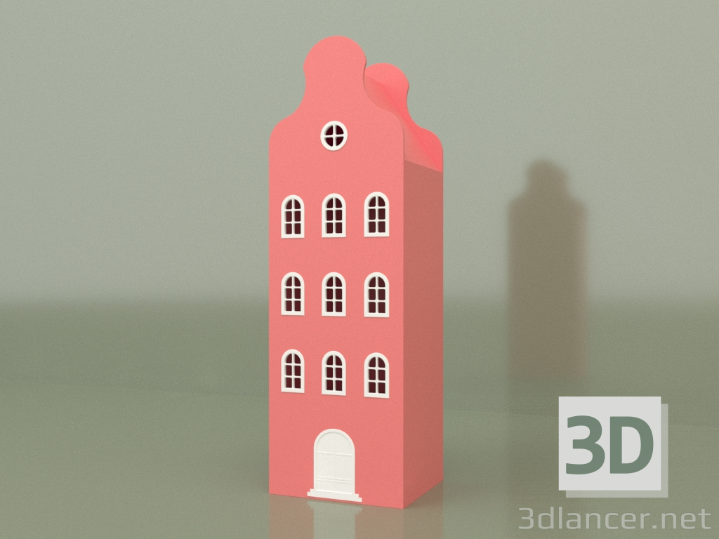 3d model Armario-lodge ASH-2 (Coral) - vista previa