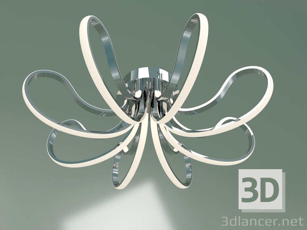 3d model Plafón LED Lilium 90079-8 (cromo) - vista previa