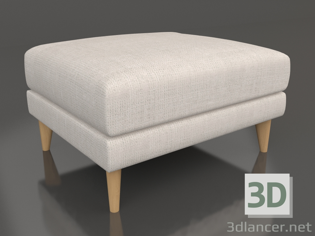 modèle 3D Pouf îlot - preview