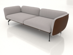 2,5-Sitzer-Sofa (Lederpolsterung außen)