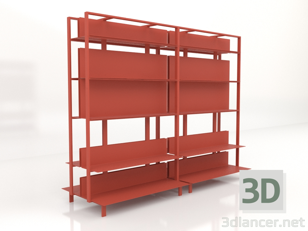 3d model Sistema de estanterías (composición 15) - vista previa