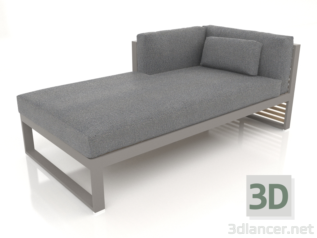 3d модель Диван модульний, секція 2 ліва (Quartz grey) – превью