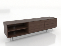 TV-Schrank 2 1800 mm (Nussbaum dunkel)
