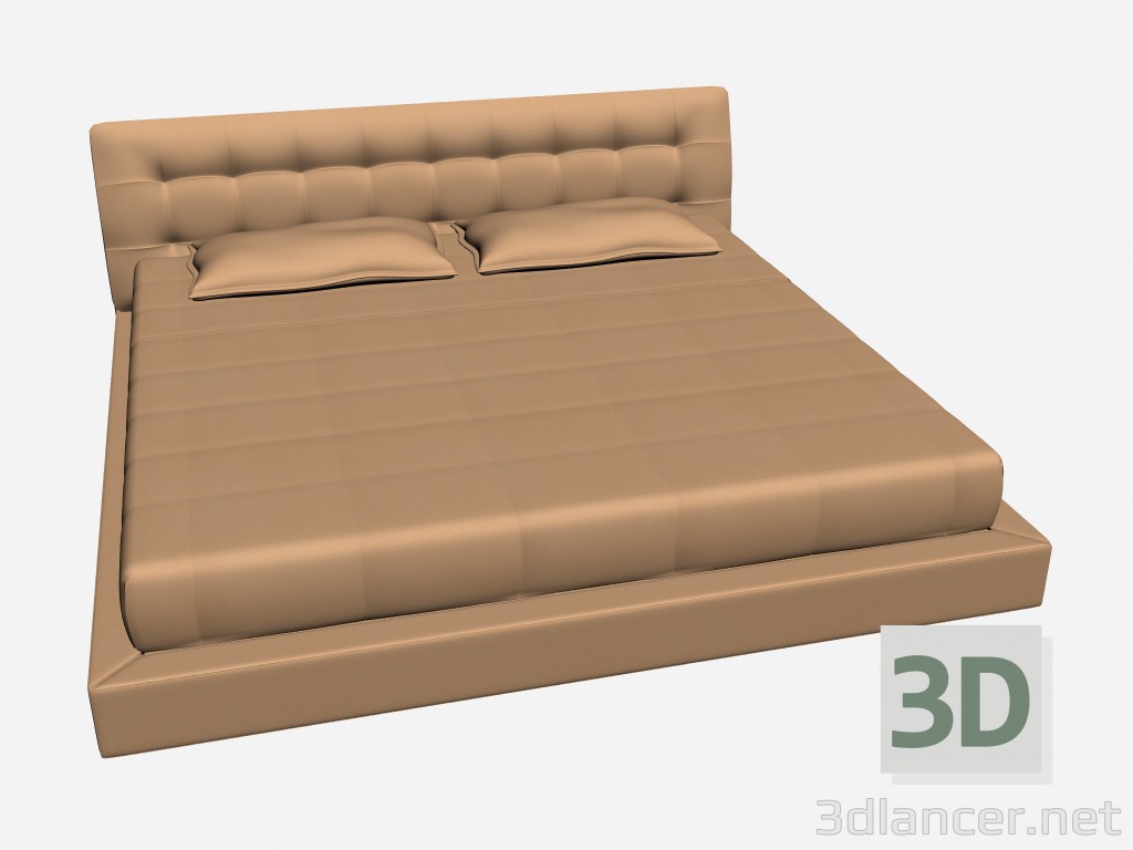 3d model Cama doble eternidad - vista previa