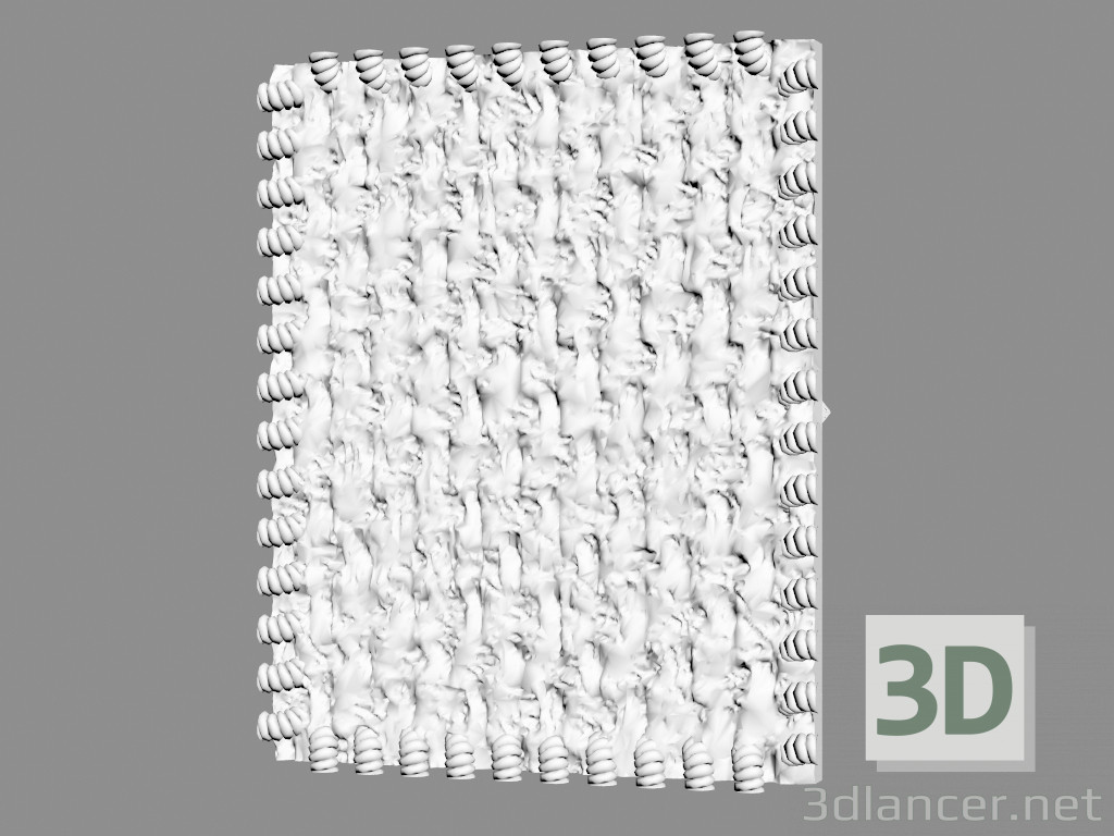 3d model Panel de pared de yeso (artículo 124) - vista previa