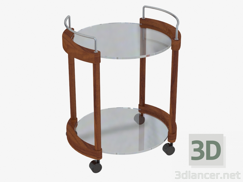 3d model Table serving on wheels (art. JSD 4503a) - preview