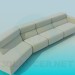 3d model Long sofa - preview