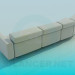 3d model Long sofa - preview