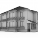 3d Two-storey house with a terrace model buy - render