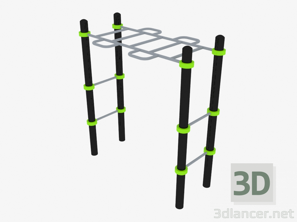 3d model Complejo deportivo (W0020) - vista previa