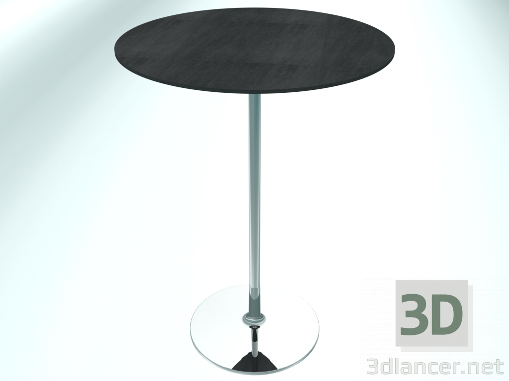 3D modeli Yuvarlak masa (RR10 Krom CER3, Ø800 mm, H1100 mm, yuvarlak taban) - önizleme