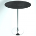 3d model Restaurant table round (RR10 Chrome CER3, Ø800 mm, H1100 mm, round base) - preview