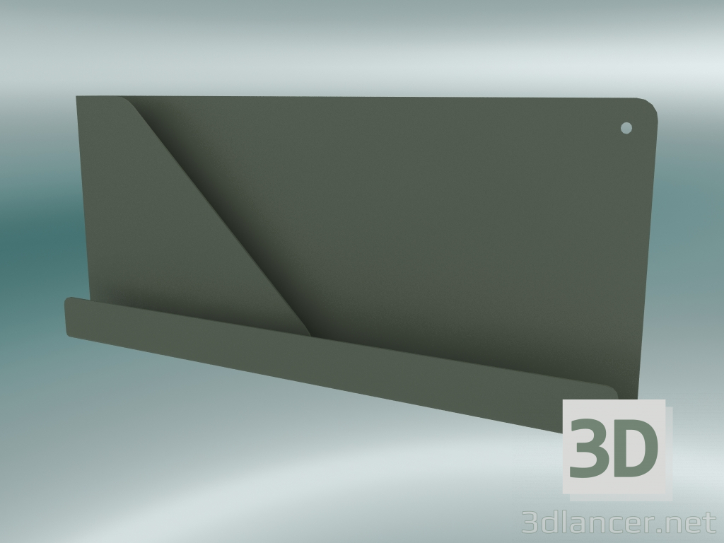 3d model Shelf Folded (51x22 cm, Olive) - preview