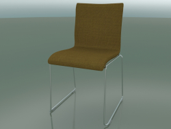 Sliding chair, extra width, with fabric upholstery, padded (127)