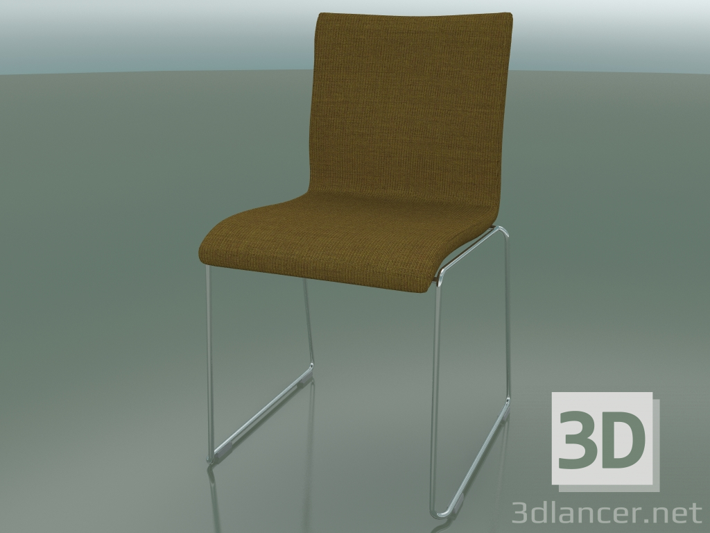 3d model Silla deslizante, ancho extra, con tapicería de tela, acolchada (127) - vista previa