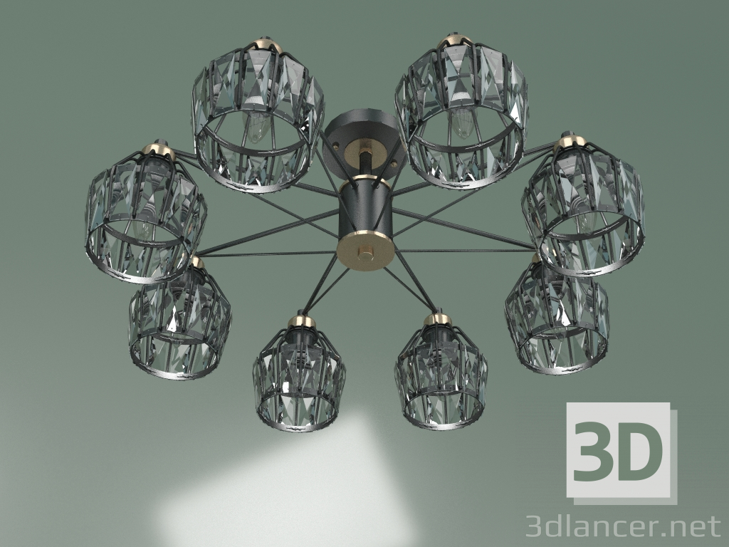 Modelo 3d Candelabro de teto 70075-8 (preto) - preview