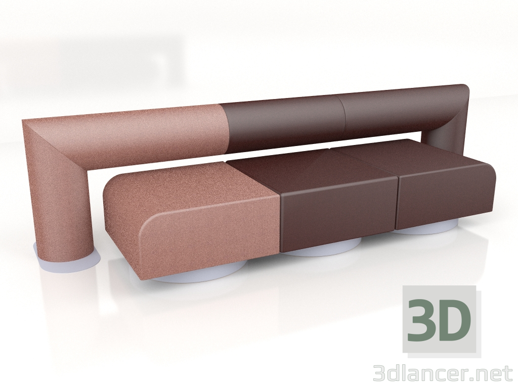 modello 3D Divano Roll RL11 - anteprima