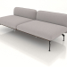 3d model Sofa module 2.5 seats (leather upholstery on the outside) - preview