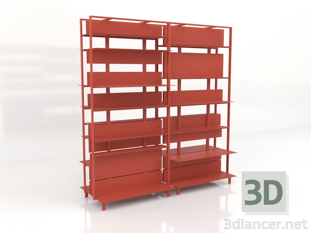 3d model Sistema de estanterías (composición 16) - vista previa