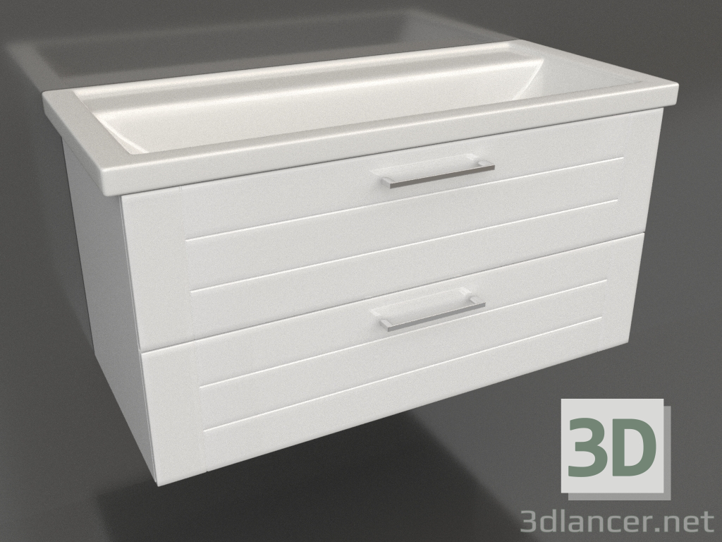 3D modeli Asma dolap 100 cm (MAN01102) - önizleme