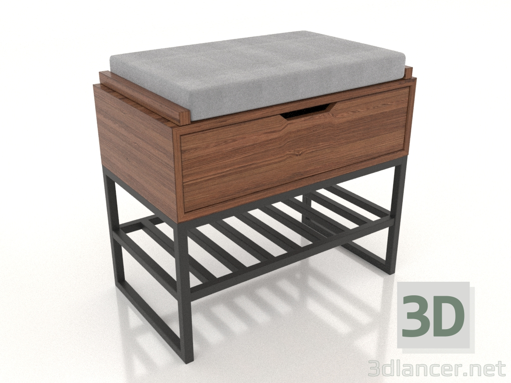 3d model Bench (light walnut) - preview