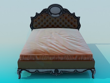 3D Modell Bett - Vorschau