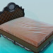 3D Modell Bett - Vorschau