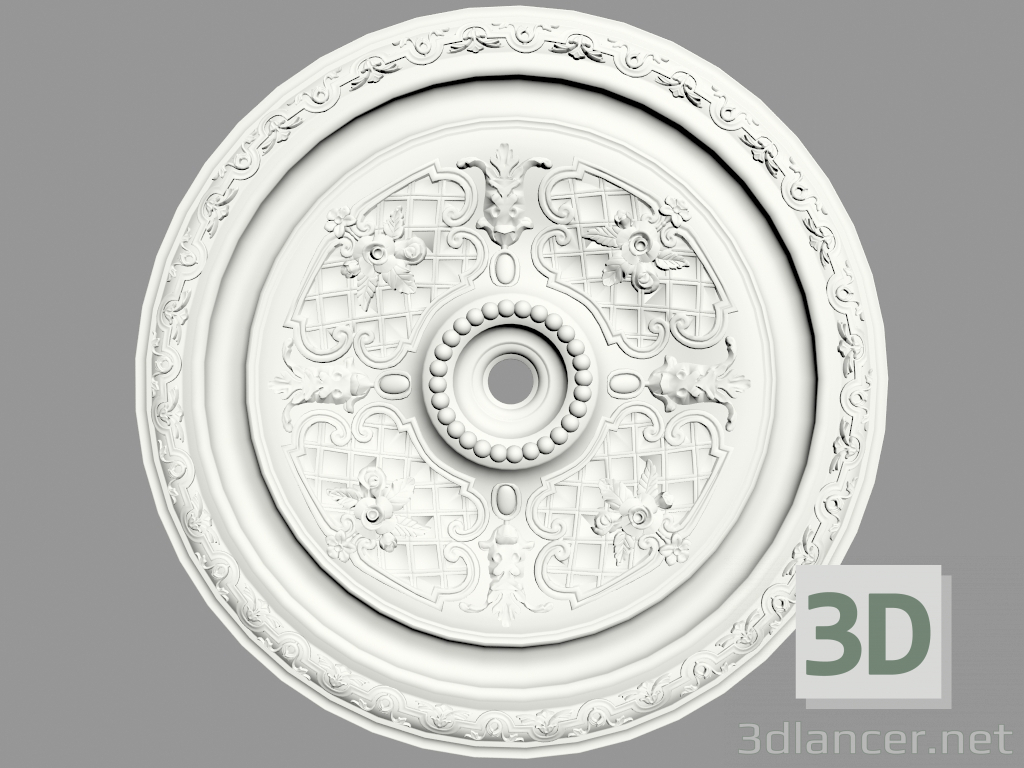 modello 3D Uscita a soffitto (P109) - anteprima