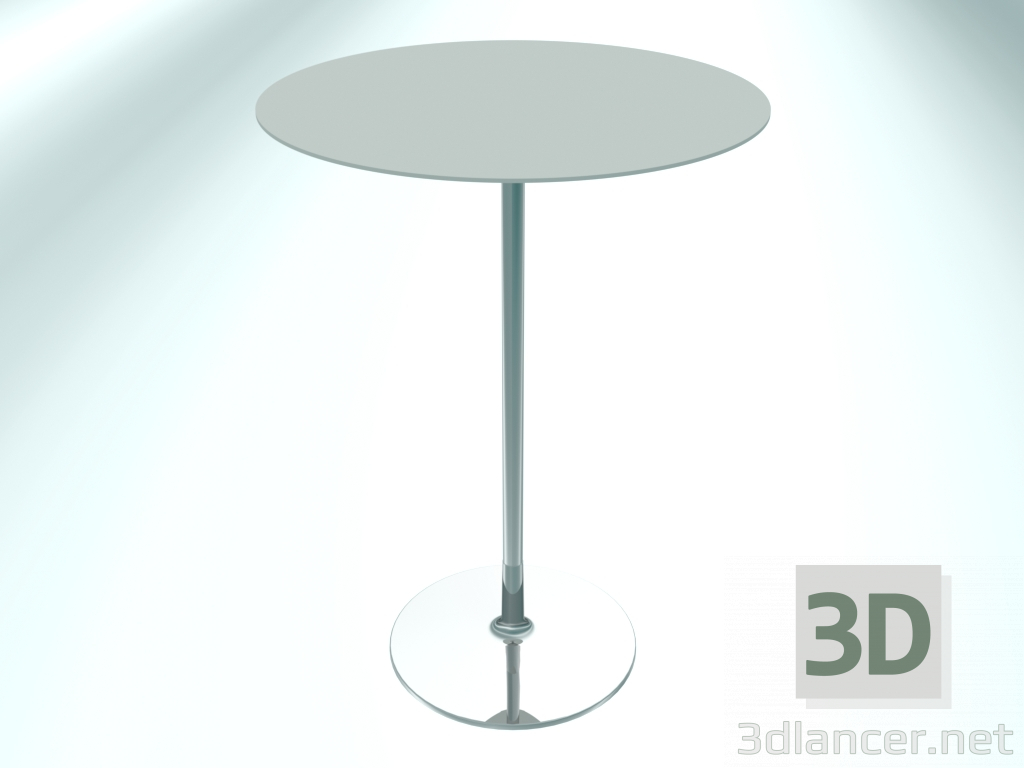 3d модель Стіл для ресторану круглий (RR10 Chrome ЕРО1, Ø800 mm, Н1100 mm, round base) – превью