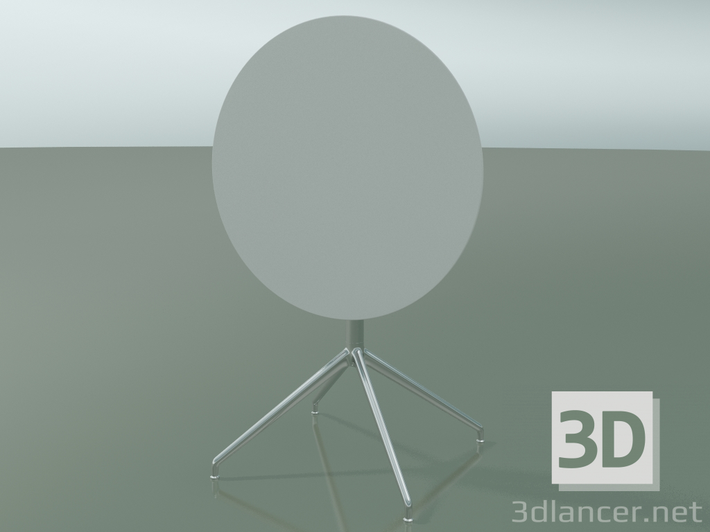 modèle 3D Table ronde 5744 (H 72,5 - Ø69 cm, pliée, Blanc, LU1) - preview