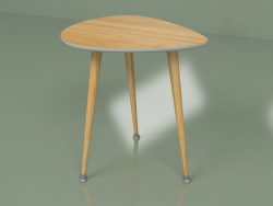 Table d'appoint Drop (gris clair, placage clair)