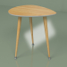 modèle 3D Table d'appoint Drop (gris clair, placage clair) - preview