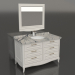 3d model Cabinet in the bathroom with a built-in sink (Estella) - preview