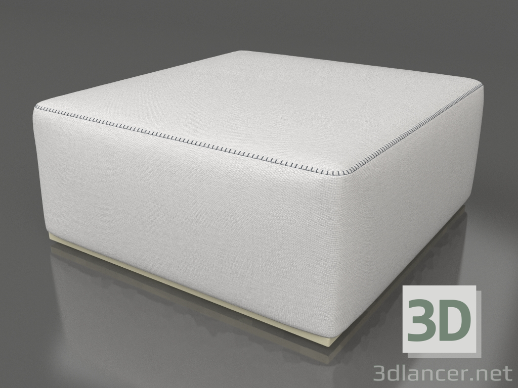 3d model Sofa module, pouf (Gold) - preview