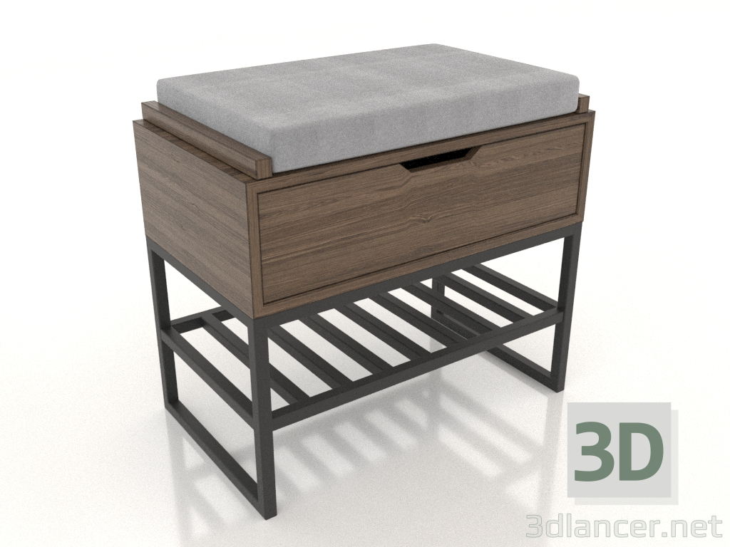 3d model Banquete (fresno aligerado y nuez) - vista previa