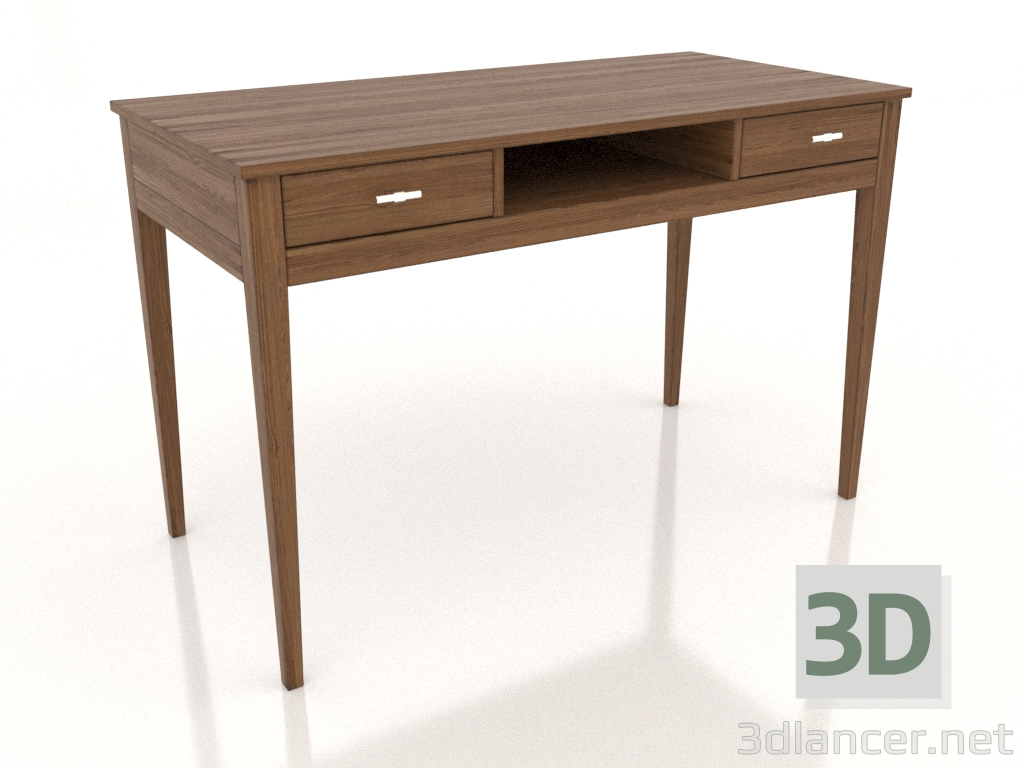 modello 3D Scrivania 1 1200x600 mm (noce chiaro) - anteprima