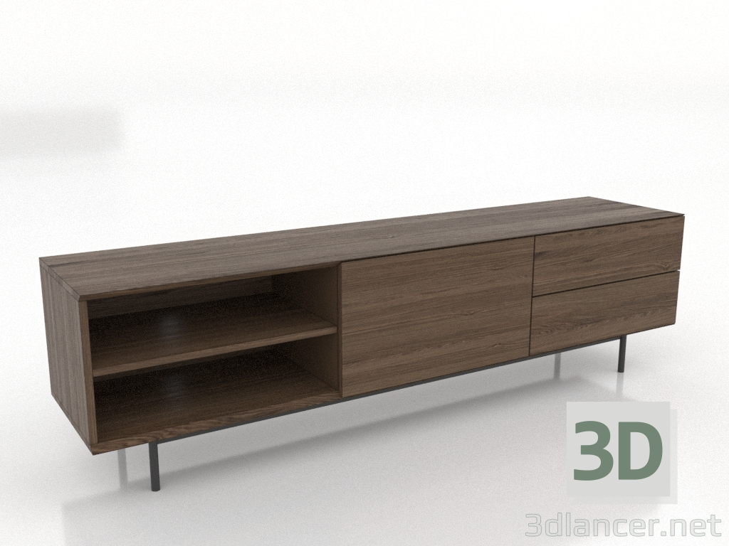 3D modeli TV dolabı 2 1800 mm (açık dişbudak ceviz) - önizleme 3D modeli TV dolabı 2 1800 mm (açık dişbudak ceviz) - önizleme