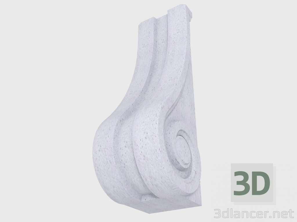 modello 3D Staffa anteriore (FT45C) - anteprima