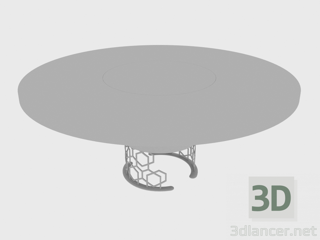 modello 3D Tavolo da pranzo CLAIRMONT ROTATING TABLE (d180xH74) - anteprima