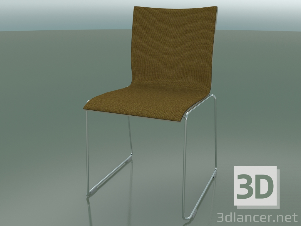 modello 3D Sedia scorrevole, larghezza extra, con rivestimento in tessuto (127) - anteprima