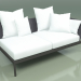 3d model Sofa module left 005 (Metal Smoke, Batyline Gray) - preview