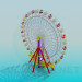 3d model Ferris wheel - preview