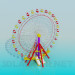 3d model Ferris wheel - preview