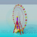 3d model Ferris wheel - preview