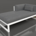 3d model Modular sofa, section 2 left (White) - preview