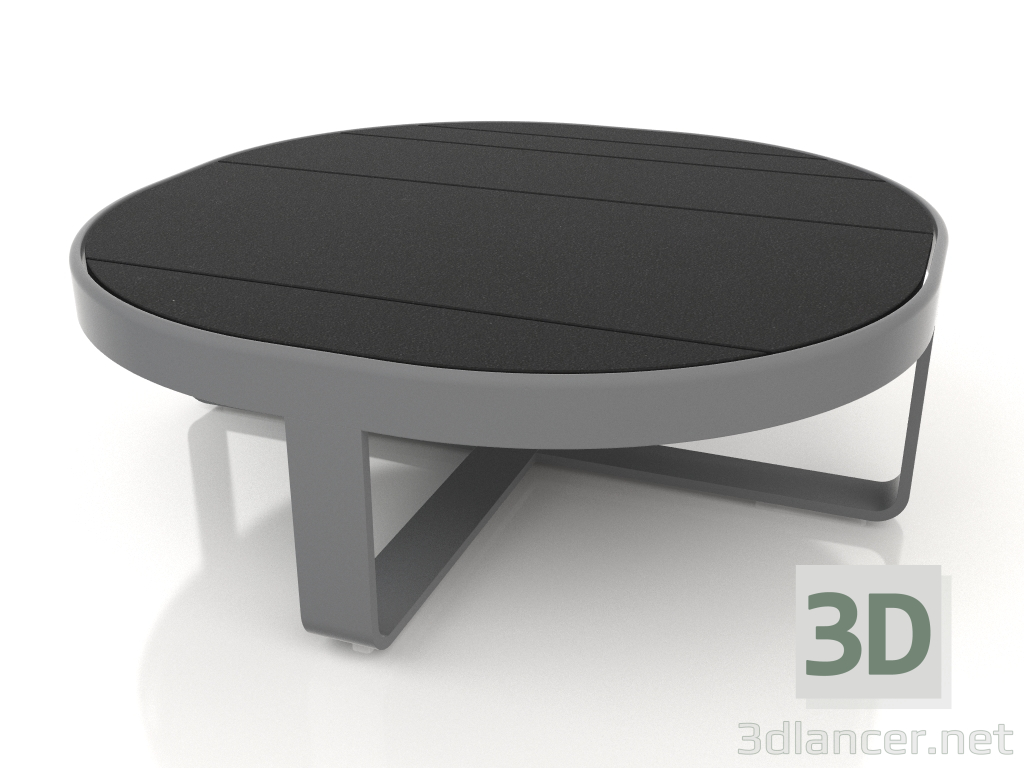 3d model Mesa de centro redonda Ø90 (DEKTON Domoos, Antracita) - vista previa