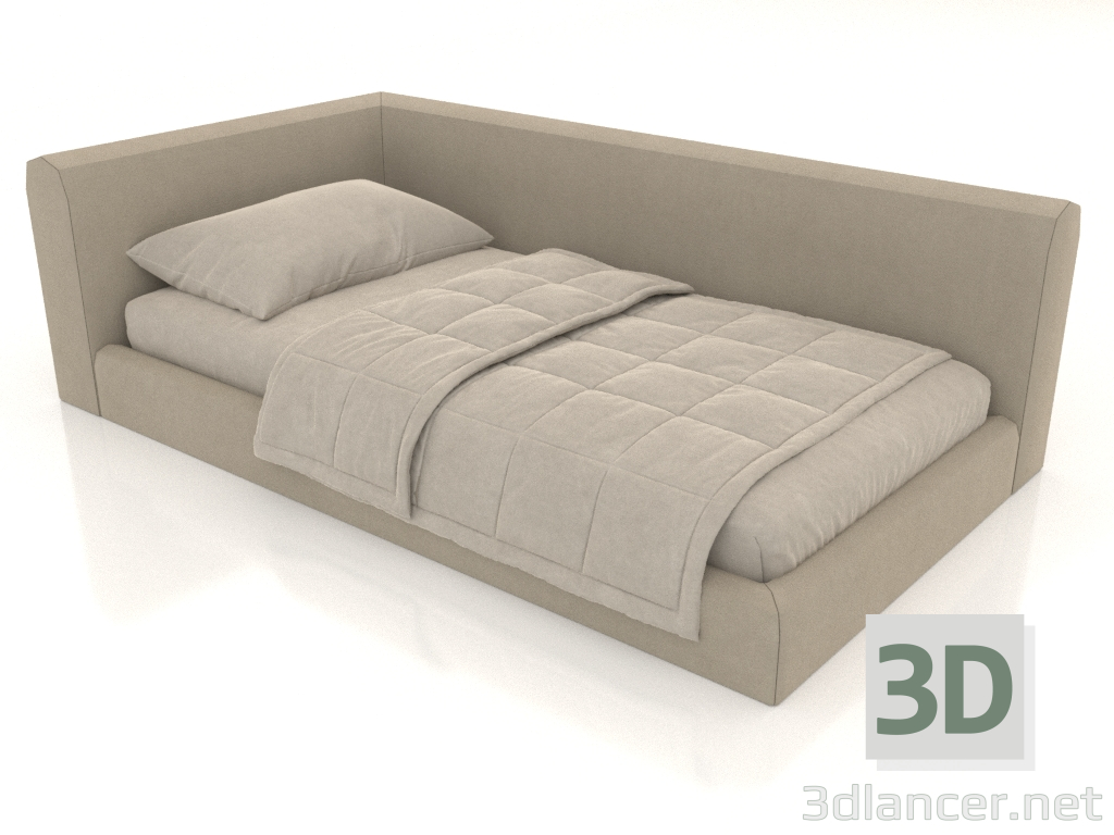 3d model Chiaro children's bed 2300x1300x700 mm (option 2) - preview