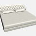 3d model Bed double FLY CAPITONNE - preview