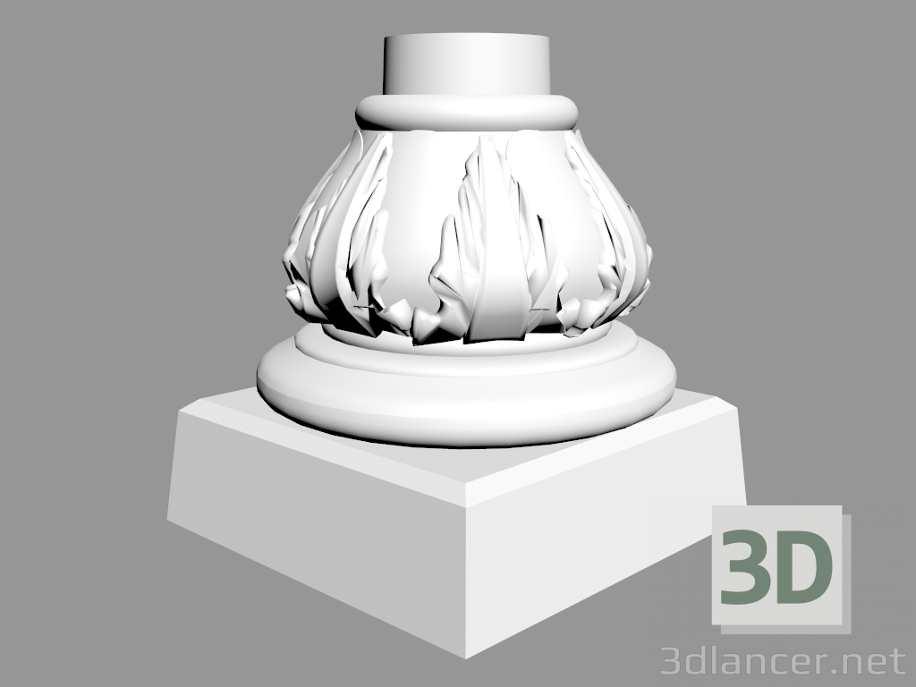 modello 3D Colonna (base) L930 (3) - anteprima