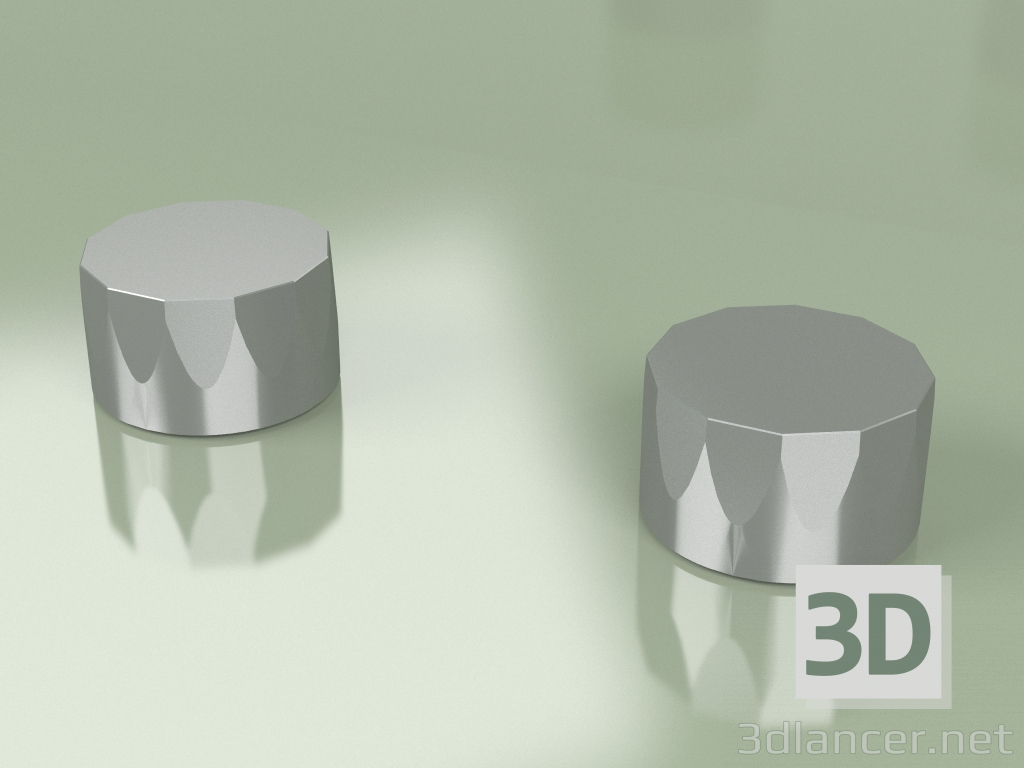 Modelo 3d Conjunto de 2 válvulas de mistura de fechamento Ø 63 mm por plataforma (15 51 V, AS) - preview